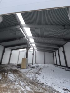Opláštění a zastřešení výrobní haly Batelov